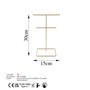 Aberto Design Organizador de Joyas TK-004 Dorado